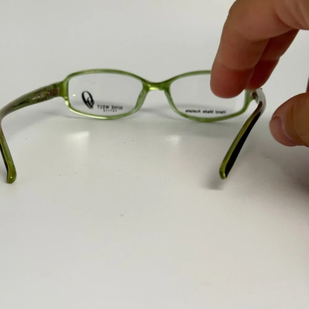 Nine West NW443 0ER2 135 Green Tortoise Acetate Oval Eyeglass Frames Petite
